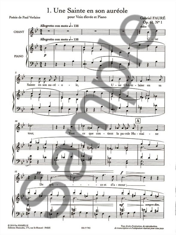 Faure: La bonne chanson edition revue et corrigee